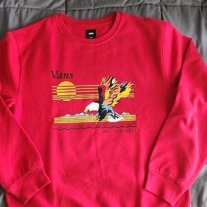 Vans Red Graphic Men's Sweater